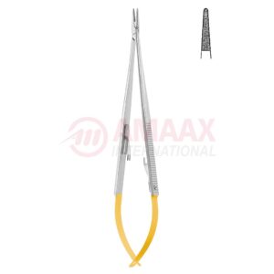 Castroviejo jacobson micro needle holder tc With catch straight dimond coated jaw.jpg