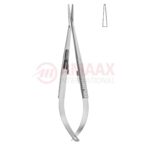 Castroviejo micro needle holder 14 cm with catch straight.jpg