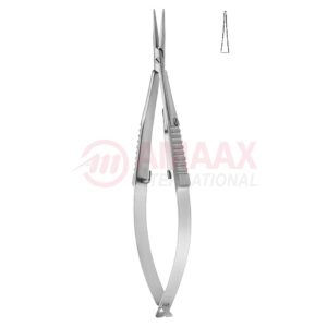 Castroviejo micro needle holder 9 Cm with catch straight.jpg