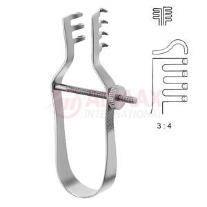 Finsen with adjusting screw retractor 7 cm blunt blunt.jpg