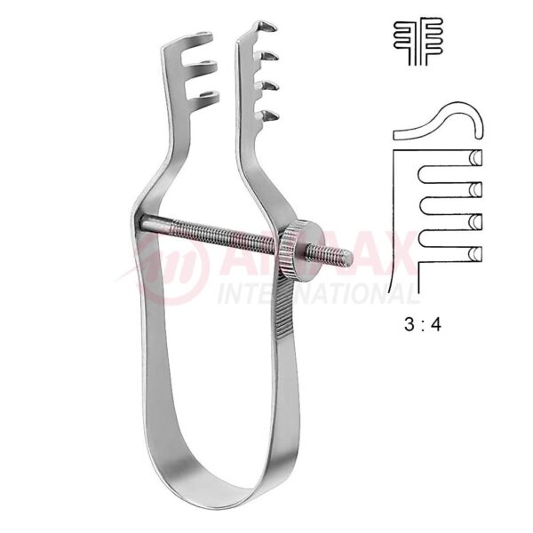 Finsen with adjusting screw retractor 7 cm blunt blunt.jpg