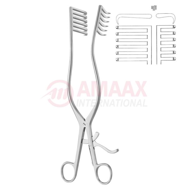 Hemilaminectomy retractor 26.5 cm sharp long teeth left 6 x 6.jpg