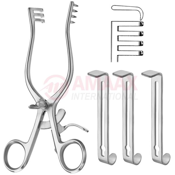 Henly retractor complete sharp with 3 center blades.jpg