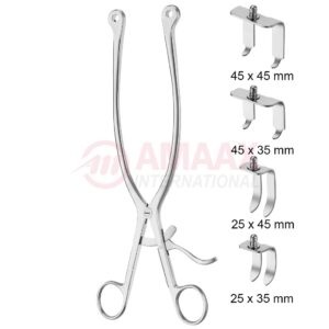 Hoen hemilaminectomy retractors 27 cm complete set with 4 blades.jpg