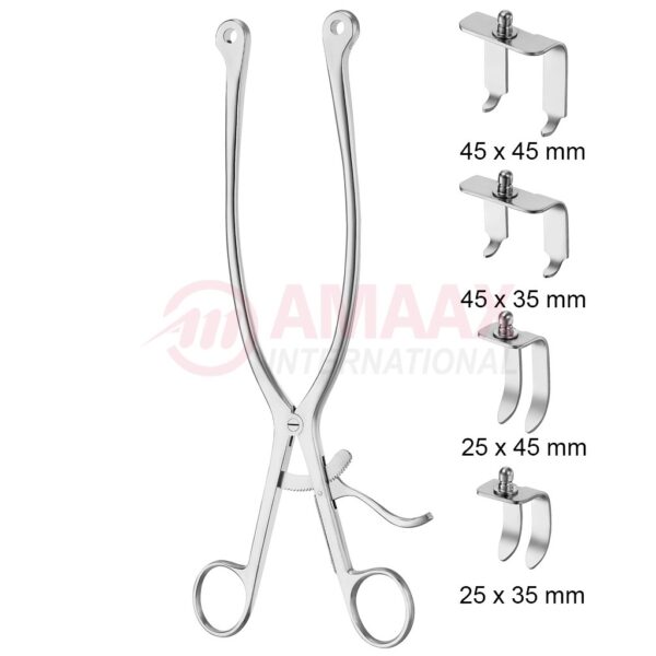 Hoen hemilaminectomy retractors 27 cm complete set with 4 blades.jpg