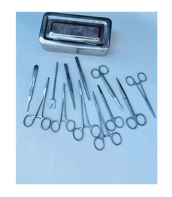 Hot Sales 14pcs Minor Surgery Set Stainless Steel Surgical Instrument Kits CE ISO Approved Small Surgery Box