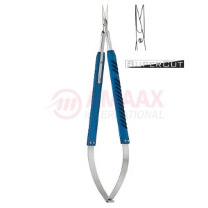 Lightweight well balanced micro scissors spring type straight super cut.jpg