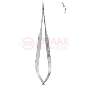 Micro needle holder flat handle curved.jpg