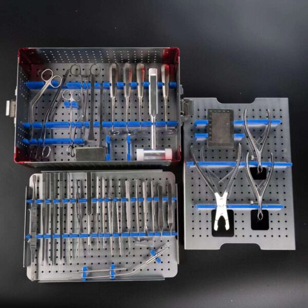 Nasal Surgical Instruments Set of 36pcs Rhinoplasty Instruments Set with Surgical Scissors Nasal Stripper Cartilage Hook