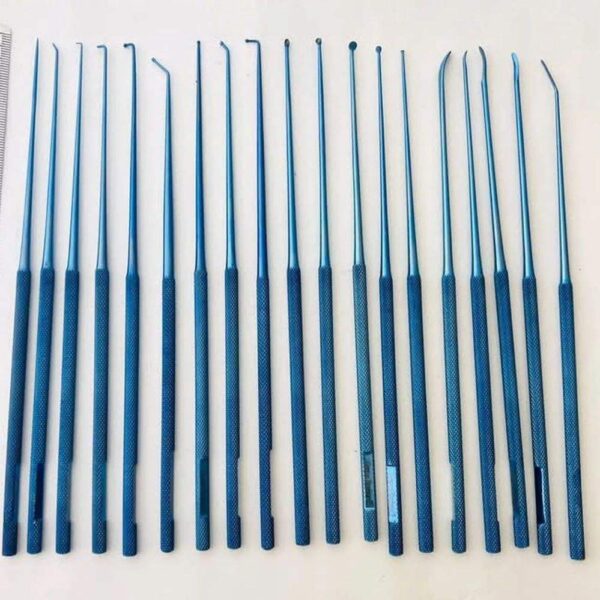 RHOTON MICRO DISSECTOR SET 19 Dissectors Manual Stainless Steel Titanium Coated Surgical Instruments