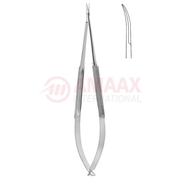Standard spring type micro dissecting scissors round curved blunt.jpg