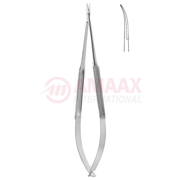 Standard spring type micro dissecting scissors round curved sharp.jpg