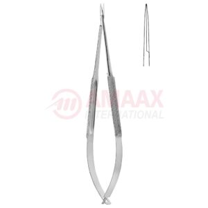 Standard spring type micro dissecting scissors round straight.jpg
