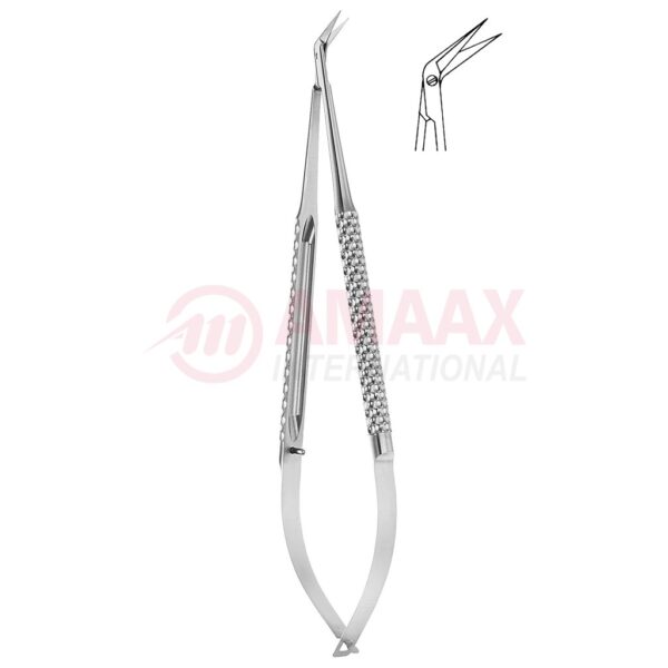 Toledo spring type micro vascular scissors sharp round 60.jpg