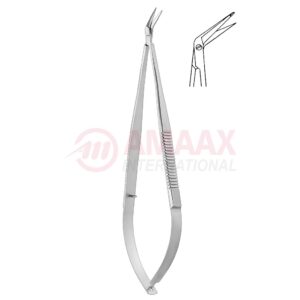 Toledo spring type vascular micro scissors sharp flat 60 1 blade buttoned.jpg