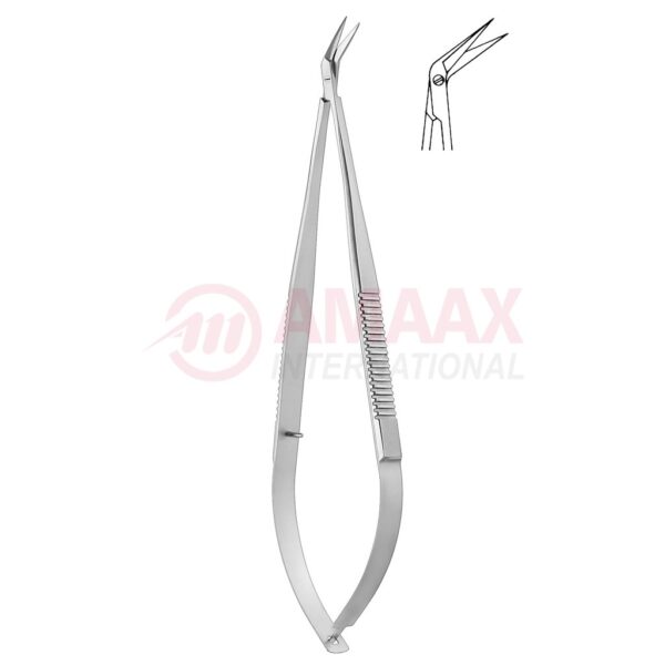 Toledo spring type vascular micro scissors sharp flat 60.jpg