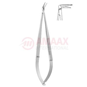 Toledo spring type vascular micro scissors sharp flat 90 1 blade buttoned.jpg
