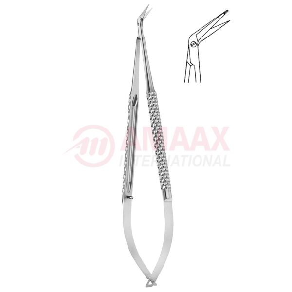 Toledo spring type vascular micro scissors sharp round 60 1 blade buttoned.jpg