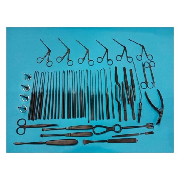 Tympanoplasty Instruments 58pcs Set Micro Ear Surgery Silver Coated German Stainless Steel Manual High quality Standard