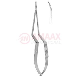 Yasargil micro scissors bayonet 2 hole type handle curved left.jpg