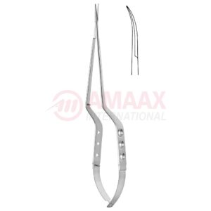 Yasargil micro scissors bayonet 3 hole type handle curved left.jpg