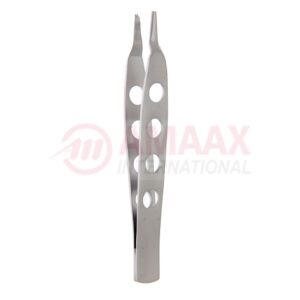 jeans dressing forceps serrated 2x3 teeth 14cm fine fenestrated handle.jpg