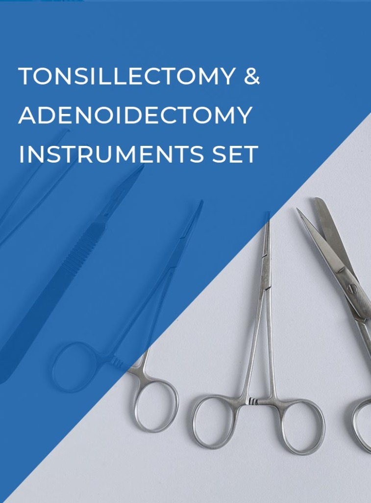 40 tonsillectomy adenoidectomy instruments set