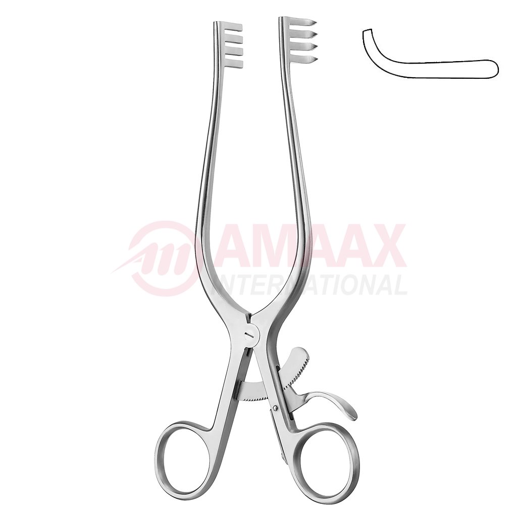 Adson Self Retaining Retractor 19cm Blunt 4 X 4 Prong 1 Adson-retractor-19-cm-blunt-4-x-4