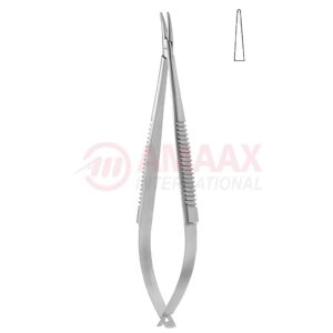 Castroviejo-micro-needle-holder-14-cm-without-catch-straight