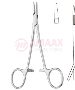 HALSEY needle holder smooth 13 CM left handed