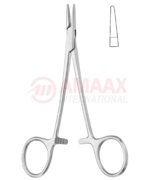 Halsey needle holder smooth jaw