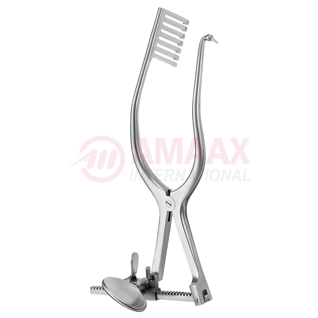 Knighton Self-Retaining Retractor Blade Left 22cm 1 Knighton-retractor-blade-left-22-cm