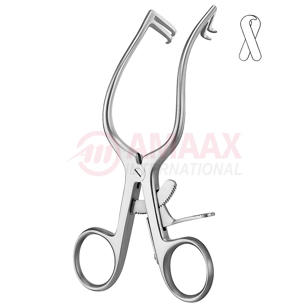 Mollison Self Retaining Retractor 14cm Sharp 2 X 2 Prong 1 Mollison-retractor-14-cm-sharp-2-x-2