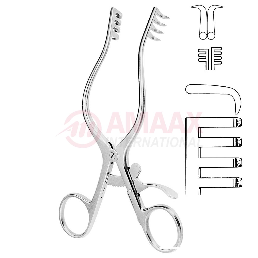 Mollison Self Retaining Retractor 15cm Sharp 4 X 4 Prong 1 Mollison-retractor-15-cm-sharp-4-x-4