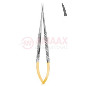 Toledo-micro-needle-holder-tc-with-catch-curved-dimond-coated-jaw