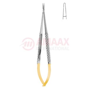 Toledo-micro-needle-holder-tc-with-catch-straight-smooth-jaw