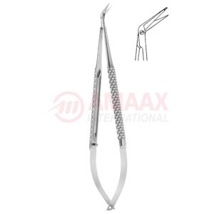 Toledo-spring-type-vascular-micro-scissors-sharp-round-60-1-blade-buttoned