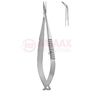 Vannas-spring-type-micro-scissors-angled