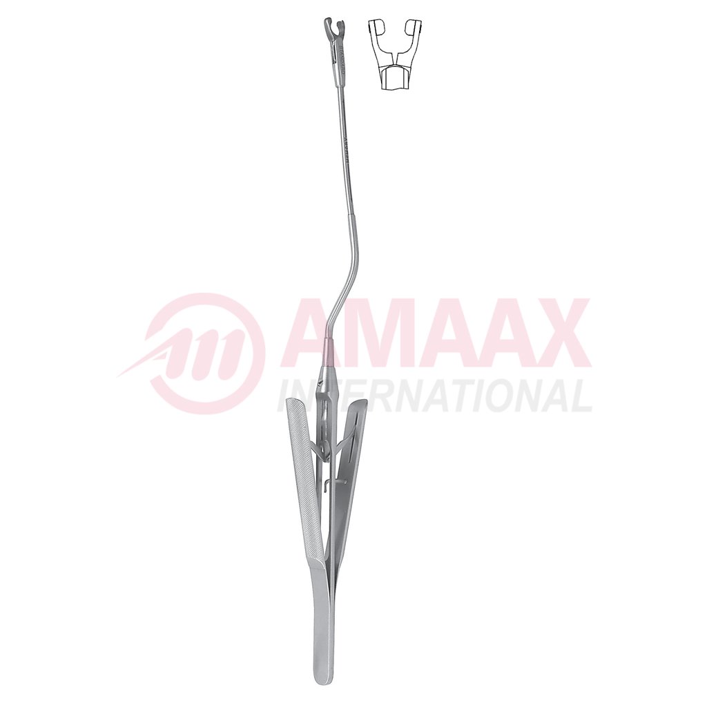 Applying Forceps for YASARGIL Clip, MINI, 70mm Bayonet, Shaft, Jaw Rotating, Round Handle 1 apply-forceps-for-yasargil-mini-clip-70mm-bayonet-40.796.040.796.17