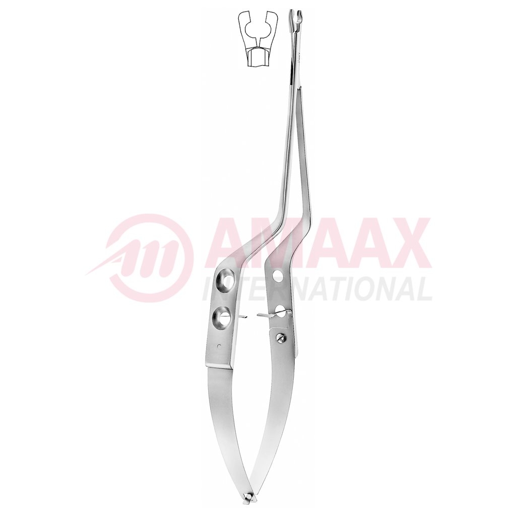 apply forceps for yasargil mini clips 17cm forceps handle bayonet jaw fixed 40.772.17 40.772.23