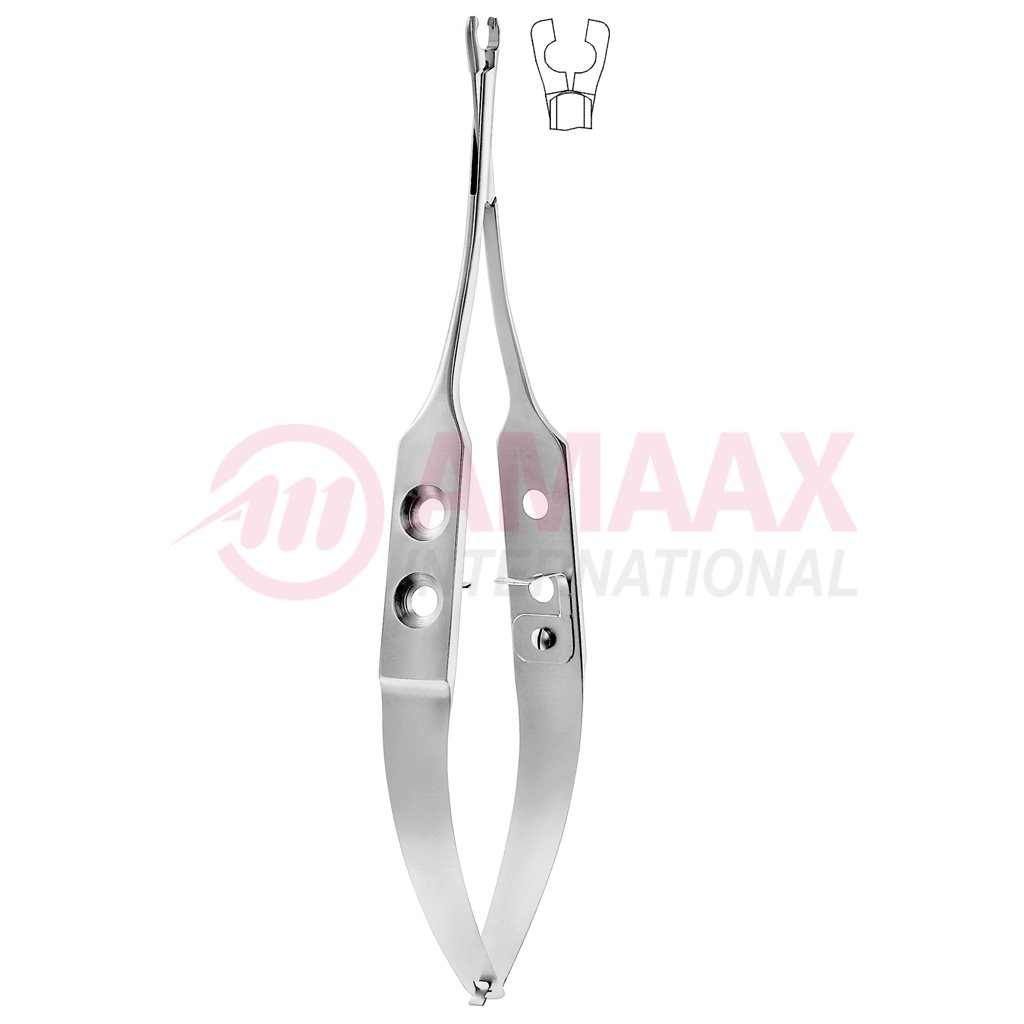 apply forceps for yasargil mini clips 18cm forceps handle straight jaw fixed 40.776.18