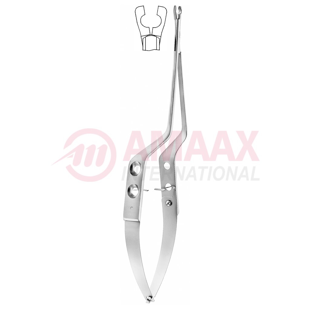 apply forceps for yasargil standard clip 17cm forceps handle bayonet jaw fixed 40.774.17 40.774.23
