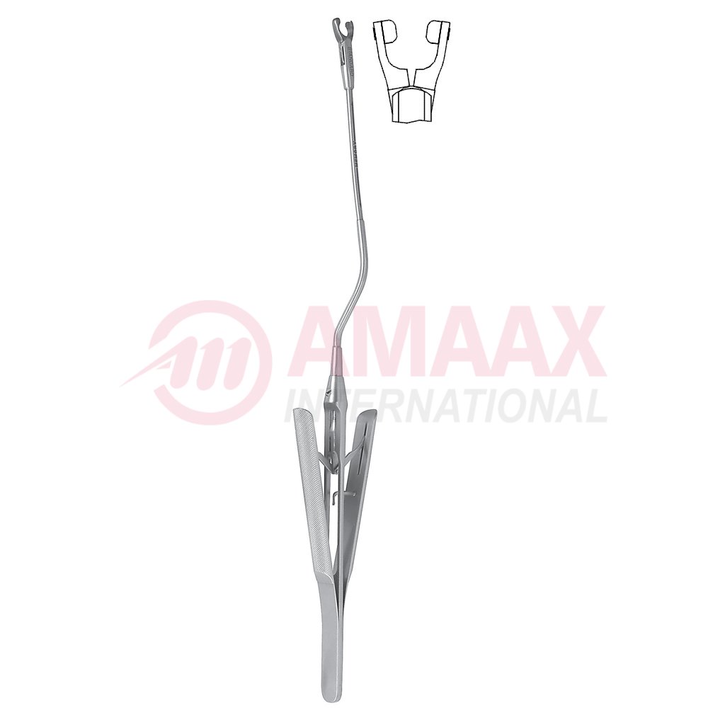 Applying Forceps for YASARGIL Clip, STANDARD, 70mm Bayonet, Shaft, Jaw Rotating, Round Handle 1 apply-forceps-for-yasargil-standard-clip-70mm-bayonet-40.792.07-40.792.17