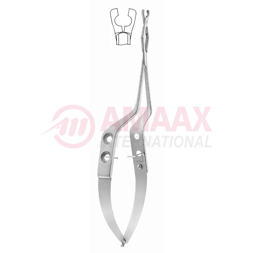 apply forceps for yasargil standard titanium 23cm bayonet jaw fixed double action 40.773.01 40.773.11