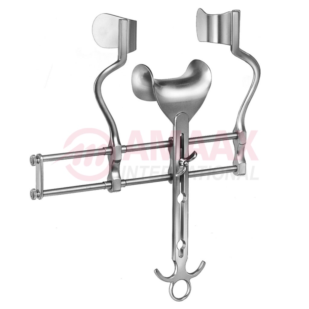 BALFOUR Abdominal Retractor Full Blade 20cm Spreading 180mm, Lateral Blades 70x35mm 1 balfour-abdominal-retractor-18.764.00