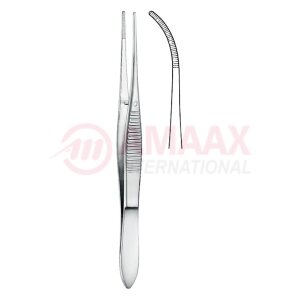 forceps delicate slightly curved 10cm
