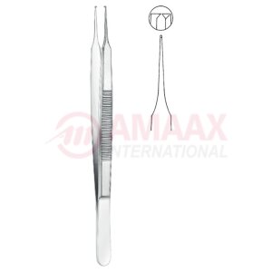 forceps micro 10.5cm very fine teeth