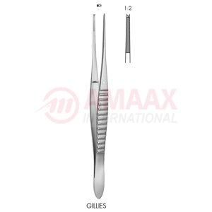 gillies forceps 1x2 teeth