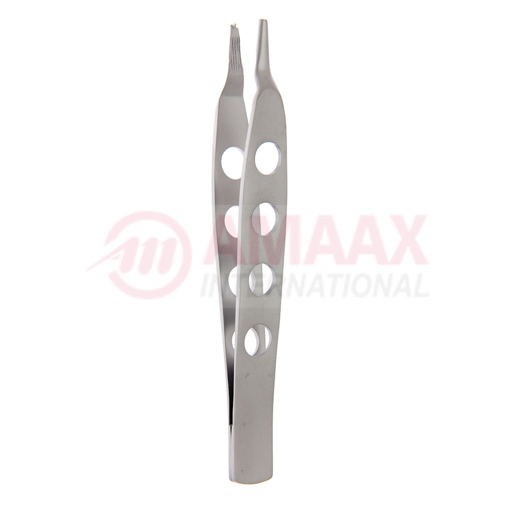 jeans dressing forceps serrated 2x3 teeth 14cm fine fenestrated handle