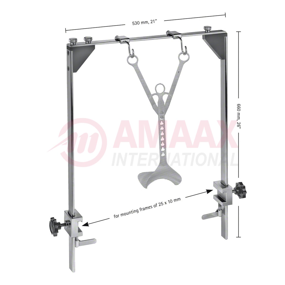 ROCHARD Abdominal Retraction System, Mounting Frame, Double, Jaw Width: 530mm 1 rochard-mounting-frame-double